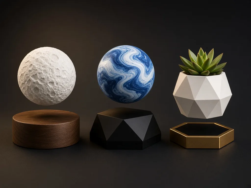 Levitating moon lamp — our own levitating design