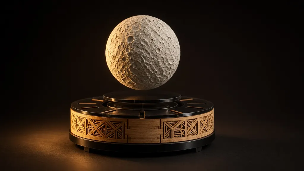 Levitating reactor-style showpiece light, made to order